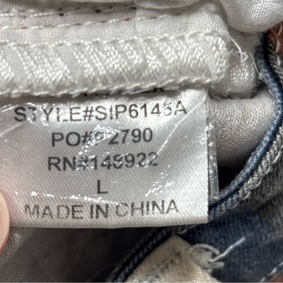 Saints & Heart Striped Flared Wide Leg Women's Jeans~Size L (approx 28x33) - Picture 13 of 14